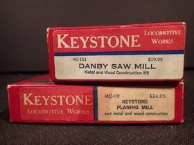 Ho-111 Keystone Locomotive Works Ho-119 2 Kits Planning Mill Danby Saw Ho