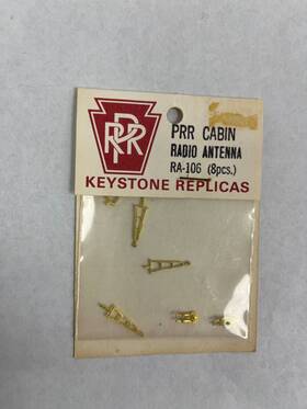 Ra-106 Keystone Replicas Ho Prr Cabin Radio Antenna 8 Pcs. Sealed