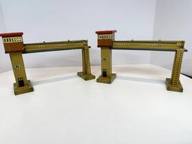 Kibri 0/48/20 Lot Of 2- Pre-war Oo/ho Scale Metal Inch Stellwerk Signal Tower Bridge