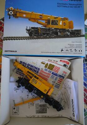 16504 Kibri 002235160005 Ho Man Uaai 819 With Castor Radioactive Waste Container Assembled Rare
