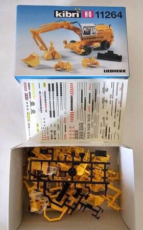11264 Kibri Ho 1 87 Liebherr Excavator A922 Rail Litronic With Attachments