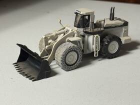 11454 Kibri Rare All White Version Ho Scale Komatsu Heavy Duty Front End Loader 1 87