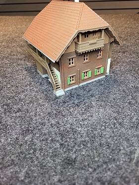 38072 Kibri Ho Vintage Forester Lodge Mountain Small Hotel Fully Assembled
