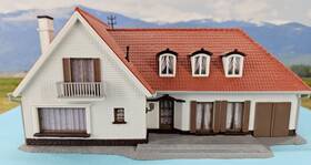 38344 Kibri 38334 Older 1980s Ho Scale Built Model - Villa Inch Elbchaussee #38344