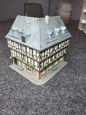 38904 Kibri Ho Scale Timber Framed Miltenberg House Weathered Fully Assembled