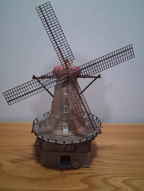 39151 Kibri Windmill In Hammarlunda Ho Scale. Used Assembled