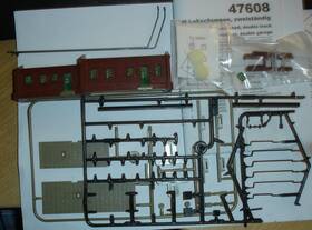 47608 Kibri N Loco Shed Side Building And Manual Closing Mechanism Only - Read