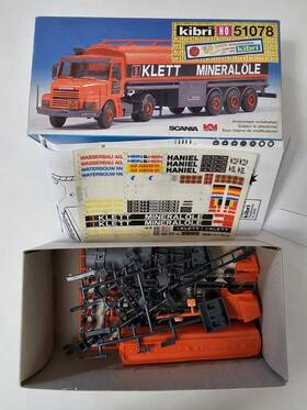 3-axle Kibri 51078 Ho 1 87 Scania 2-axle Tractor With Wackenhut Tanker Trailer