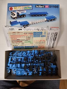 5-axle Kibri 51166 Ho 1 87 Breuer Lowbed Tractor And 2 Trailers