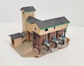 6750-6603 Kibri B-6750 Z Scale 1 220 Schotterwerk Gravel Plant Model Kit Steiner Assembled