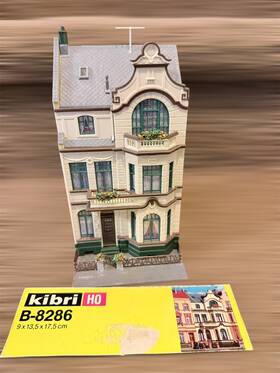 B-8286 Kibri 8286 Ho Townhouse Studio Building Assembled Made In 1980s West Germany