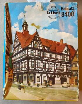 8400 Kibri Bausatz Ho #8400 Half Timbered Town Hall Building New Open Box Germany