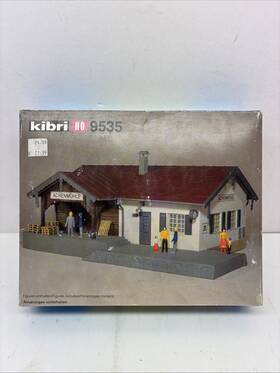 9535 Kibri Ho Scale Plastic Model Kit - Achenmuhle Train Station Figures Incl