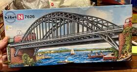 B-7626 Kibri N Scale Steel Arch Bridge Structure Kit #b-7626 Us Seller