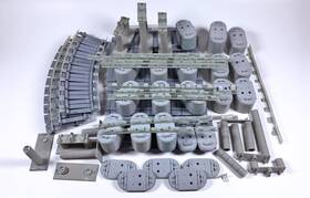 B-9610 Kibri 1 87 Ho Elevated Flexible Bridge Large Parts Lot - Decks Piers Railings B-9610 Kibri 1 87 Ho Elevated Flexible Bridge Large Parts Lot - Decks Piers Railings