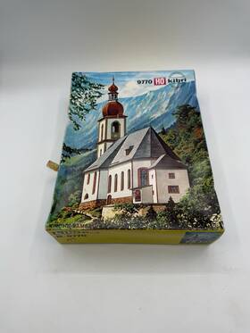 B-9770 Kibri Ho Ramsau Church Plastic Building Kit Open Box 9770