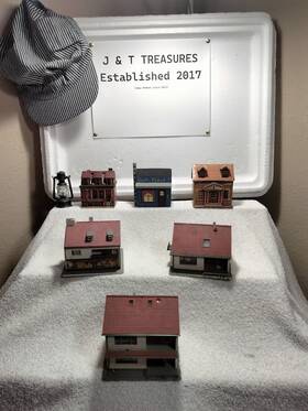 D613 Kibri Ho Scale Built Building Lot Of 3 Houses Cottages
