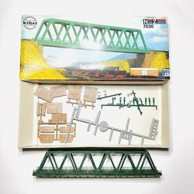 7630 Kibri Gmbh Z And N Scale Structure Kit #7630 Bridge With Box - Partially Complete