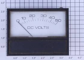 P1dv-e50-v1s La Marche Panel Mount 0-50 Dc Volts Meter