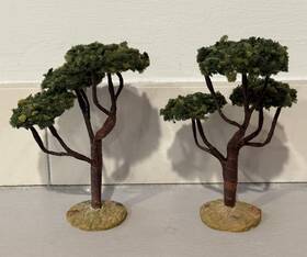 34929 Lemax Village Landscapes Small Cypress Trees Set Of 2