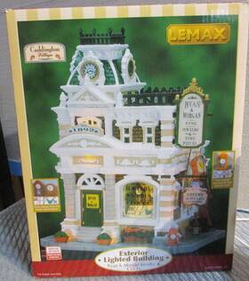 Lemax 734409191402 1999 Christmas Village Ryan And Morgan Fine Jewelry Clocks Caddington Box Lemax 734409191402 1999 Christmas Village Ryan And Morgan Fine Jewelry Clocks Caddington Box