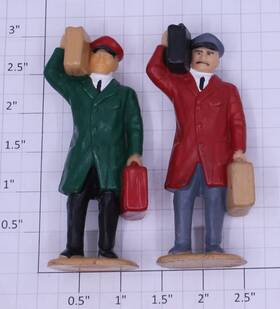 0227-21 Lgb G Scale Standing Railroad Porter Figure Set Of 2