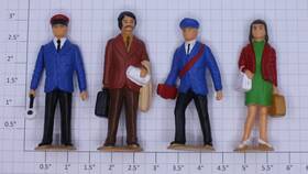 0626-1146 Lgb Acme G Gauge Train Station Workers Figure Bag Of 4 0626-1146 Lgb Acme G Gauge Train Station Workers Figure Bag Of 4