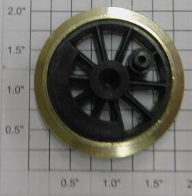 22000-1 Lgb Metal Black Spoked Locomotive Wheel 10