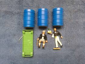 51280 Lgb Figures Hand Painted 2 3 Drums. Small Cart. Free Shipping