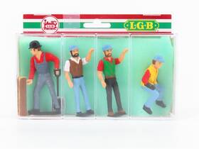 54410 Lgb G 1/22.5 Scale American Train Crew Figures 4-pack 54410 Lgb G 1/22.5 Scale American Train Crew Figures 4-pack
