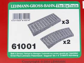 61001 Lgb G 1/22.5 Scale #61001 Rubber Roadbed For Straight And Curved Track - 5 Pieces