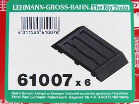 61007 Lgb G 1/22.5 Scale #61007 Rubber Roadbed For Straight Track - 6 Pieces