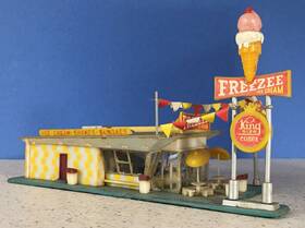 301359 Life-like 01359 Freezee Ice Cream Drive-in Vintage Buildems Ho Scale C-5 301359 Life-like 01359 Freezee Ice Cream Drive-in Vintage Buildems Ho Scale C-5