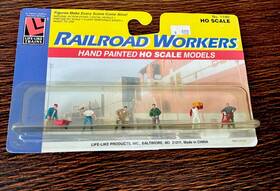 Life-like 077071011303 Trains No.1190 Ho Scale Railroad Workers Cib Unopened Vintage