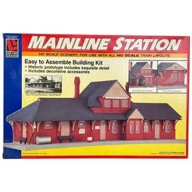 Life-like 077071013420 Trains Mainline Station Ho Scale Building Model Kit No 1342 Open Box