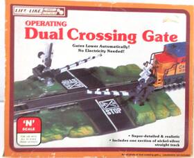 Life-like 077071072090 Trains N Operating Dual Crossing Gate #7209