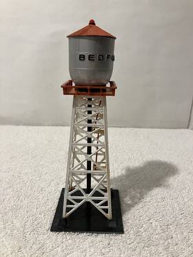08705 Life-like Vintage Bedford Water Tower Ho Scale 8 Inch Tall Model Railroad 08705 Life-like Vintage Bedford Water Tower Ho Scale 8 Inch Tall Model Railroad