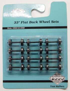 21258 Life Like Ho Proto 2000 33 Inch Flat Back Metal Wheel Set Pack Of 12 21258 Life Like Ho Proto 2000 33 Inch Flat Back Metal Wheel Set Pack Of 12
