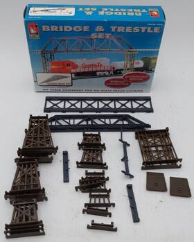 433-8202 Life Like Ho Scenemaster Bridge And Trestle Set Building Kit Ln/box