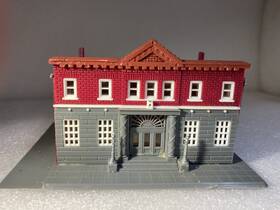 502e655r5-1 Life-like Very Attractive N Scale 2 Story Stone And Brick Commercial Bld