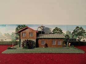 503059 Life Like Ho Scale Grist Mill Kit Trackside Railroad Layout Scenery