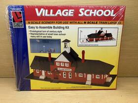 7443 Life-like N Scale Village School Kit - New Open Box Unbuilt 7443 Life-like N Scale Village School Kit - New Open Box Unbuilt