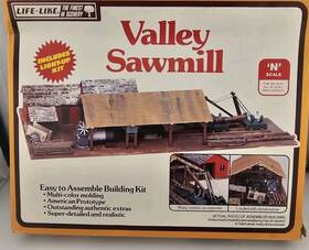 7474 Life-like Read N Scale Valley Sawmill Unassembled Kit #7474 Model Railroad