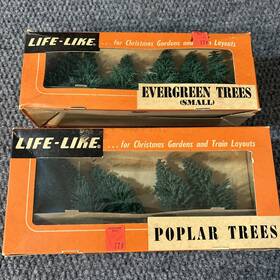 Ll103 Life-like Small Evergreen Trees Poplar Lot Christmas Layout