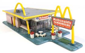 S395k Life-like Vintage Buildems Ho Mcdonalds Restaurant Model Taiwan Good