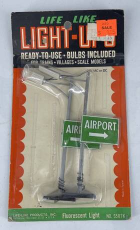 S507k Life-like Vintage Light-ups Fluorescent Airport Lights #s507k Nos On Card S507k Life-like Vintage Light-ups Fluorescent Airport Lights #s507k Nos On Card