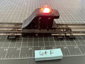 025-25 Lionel O Train One Black Diecast No. 025 Illuminated Track Bumper Works Lot F
