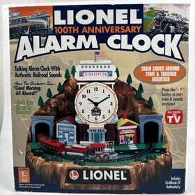 Lionel 080313074011 Trains 100th Anniversary Alarm Clock 1900-2000 With Train And Certificate Lionel 080313074011 Trains 100th Anniversary Alarm Clock 1900-2000 With Train And Certificate