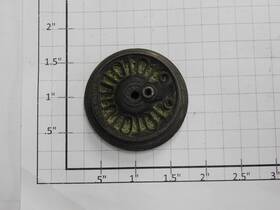 1001m-57 Lionel Rear Baldwin Disc Plain End Wheel With Drive Boss 10
