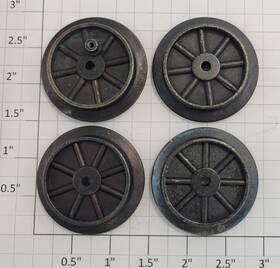 1100-10 Lionel 8-spoke Wind-up Handcar Wheels Set Of 4